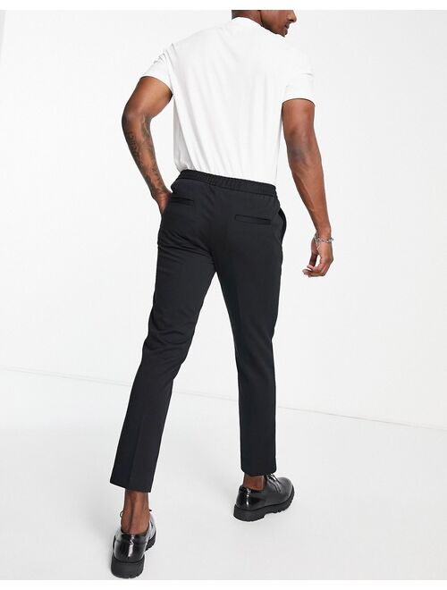 Jack & Jones Premium slim fit suit pants in black