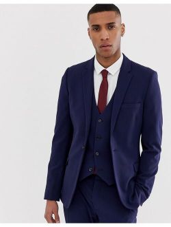 super skinny suit jacket in navy