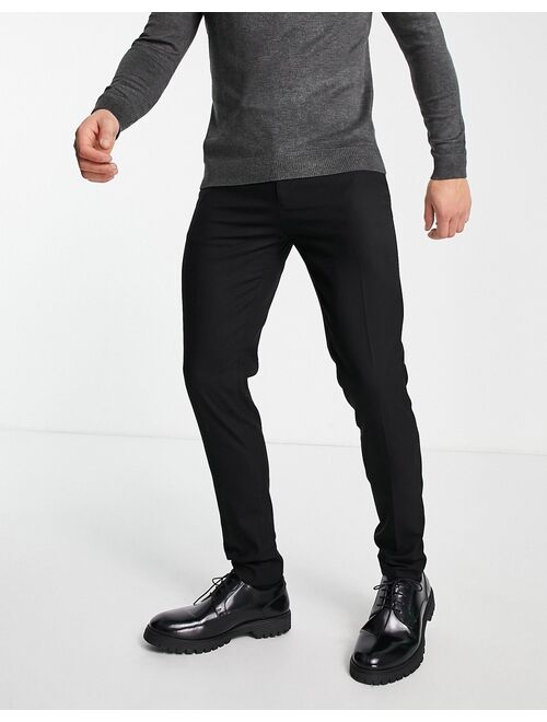 Buy ASOS DESIGN skinny smart pants in black online | Topofstyle