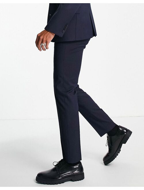 ASOS DESIGN slim suit pants in navy