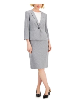 Women's 3/4-Sleeve Midi Skirt Suit