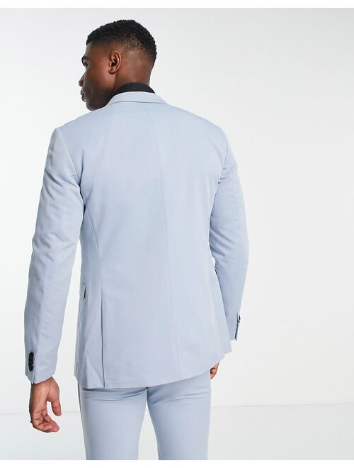 Jack & Jones Premium slim fit suit jacket in light blue