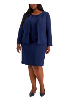 Plus Size Cardigan Jacket & Sheath Dress