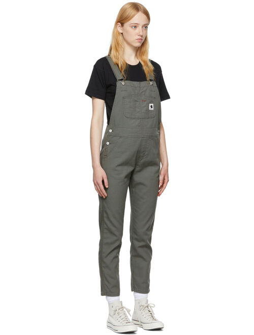 Carhartt Work In Progress Green Cotton Overalls