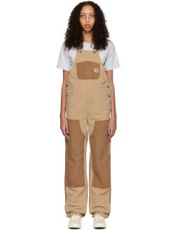 Work In Progress Brown Bib Overalls