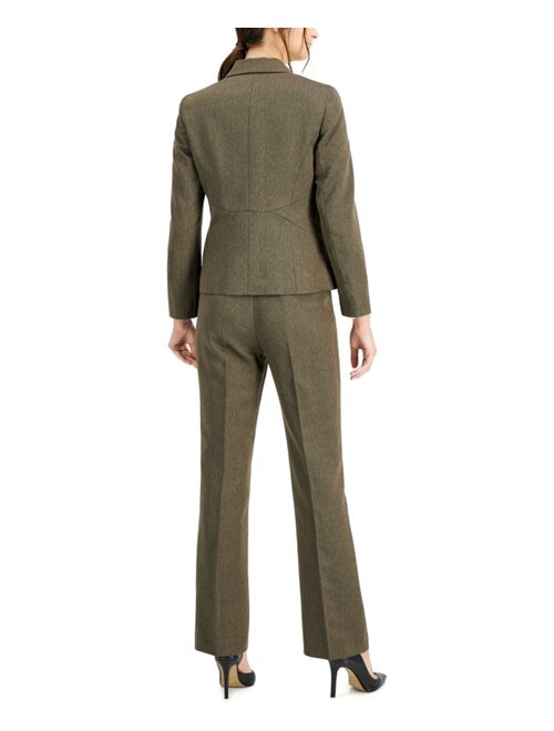 Le Suit Two-Button Pantsuit, Regular & Petite Sizes