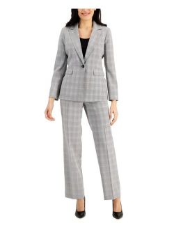 Printed Notch-Collar Pantsuit, Regular & Petite Sizes