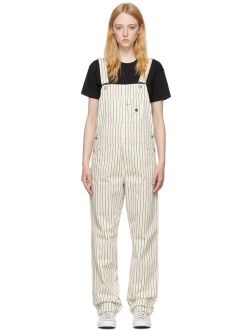 WORK IN PROGRESS Beige & Black Cotton Overalls