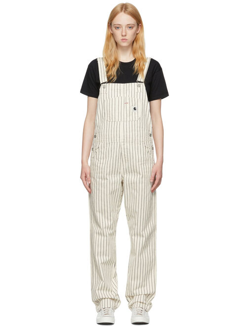 CARHARTT WORK IN PROGRESS Beige & Black Cotton Overalls