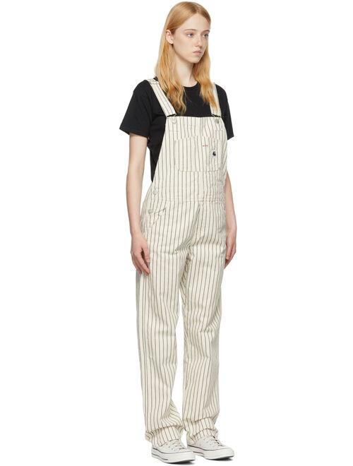 CARHARTT WORK IN PROGRESS Beige & Black Cotton Overalls