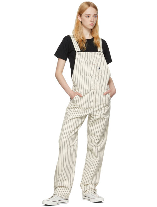 CARHARTT WORK IN PROGRESS Beige & Black Cotton Overalls