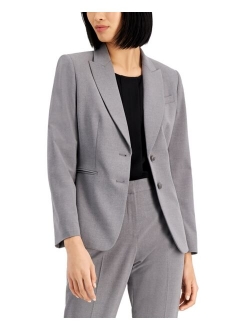 Notched Two-Button Blazer