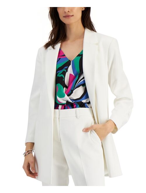 Tahari ASL Ruched-Sleeve Blazer