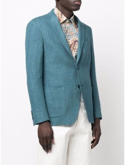 ETRO woven single-breasted blazer