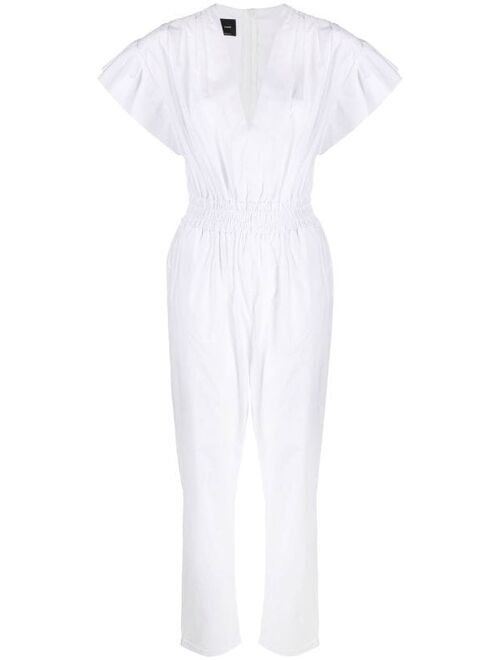 PINKO flutter-sleeved tapered jumpsuit