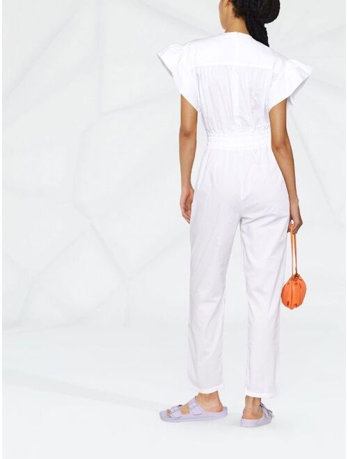 PINKO flutter-sleeved tapered jumpsuit