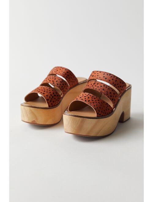 Urban Outfitters UO Venice Wood Platform Heel