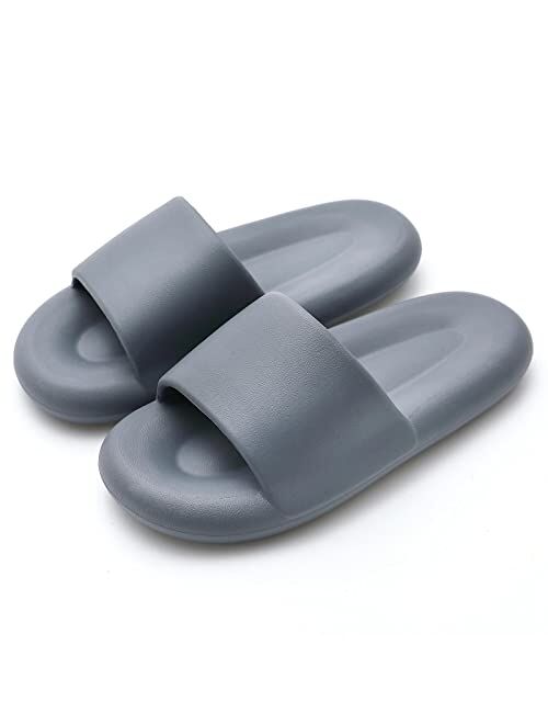 Boomsheep Clouds Slides for Women and Men Shower Slippers Home Slippers Cushion Sandals Quick Drying Non-Slip Lightweight Indoor and Outdoor Bathroom Spa Beach