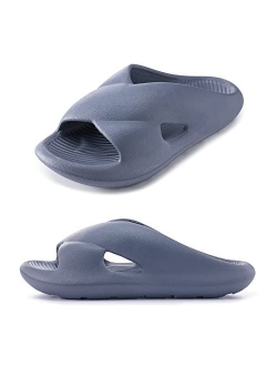 RelieFeet Pillow Slippers Cloud Cushion Slides for Men and Women, Non-Slip Quick Dry Shower Open Toe Sandals Pillow Slides, Bath Pool Gym House Massage Spa Slippers for I