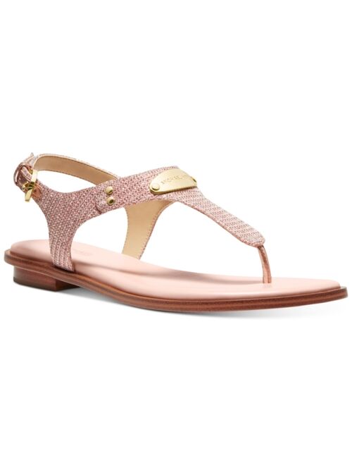 MICHAEL Michael Kors Women's MK Plate Flat Thong Sandals