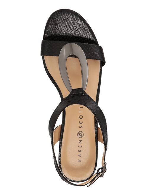 Buy Karen Scott Carmeyy Wedge Sandals, Created for Macy's online ...