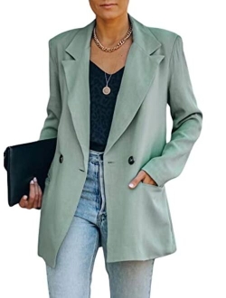 FARYSAYS Womens Casual Office Blazer Jackets Front Open Cardigan Work Suit