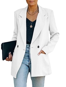 FARYSAYS Womens Casual Office Blazer Jackets Front Open Cardigan Work Suit