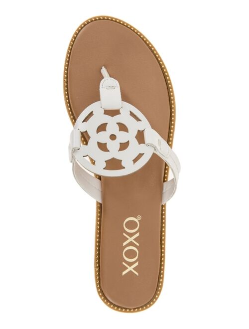 XOXO Women's Maci Geometric Design Casual Sandals