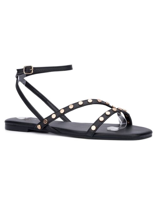 New York And Company Women's Farra Flat Sandals