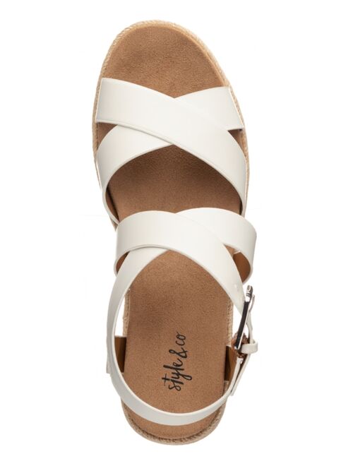 Style & Co Emalinee Espadrille Platform Wedge Sandals, Created for Macy's