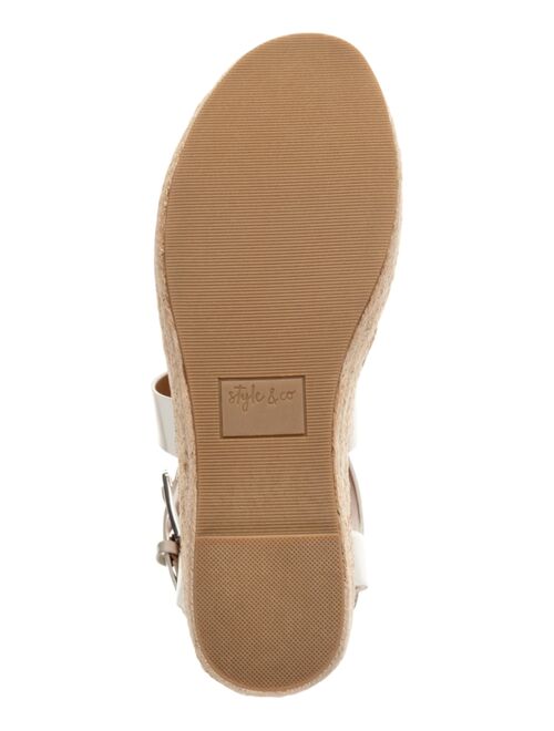 Style & Co Emalinee Espadrille Platform Wedge Sandals, Created for Macy's