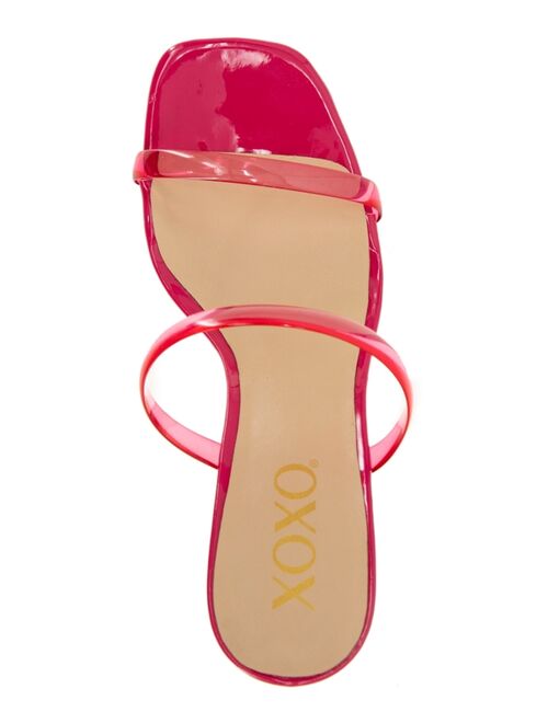 XOXO Women's Verena Special Occasion Lucite Heel Dress Sandal