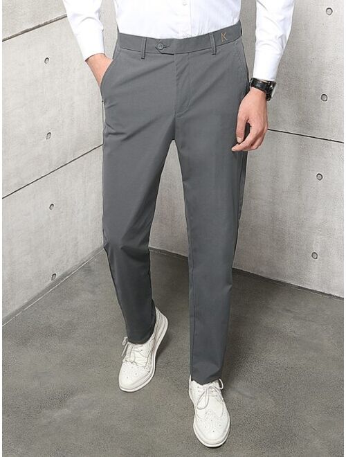 Buy Shein Men Slant Pocket Suit Pants online | Topofstyle