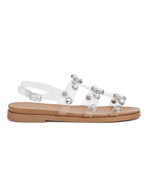 Olivia Miller Women's Crystal Clear Sandals