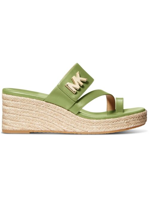 Michael Michael Kors Women's Sidney Mid Wedge Espadrille Sandals