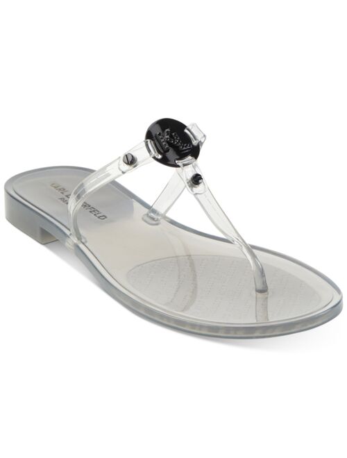 Karl Lagerfeld Paris Women's Wylda Flat Thong Sandals