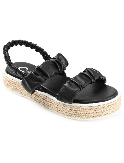 Journee Collection Women's Knowles Platform Espadrille Sandals