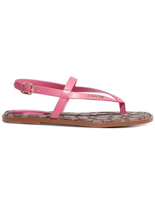 COACH Women's Josie Strappy Flat Sandals