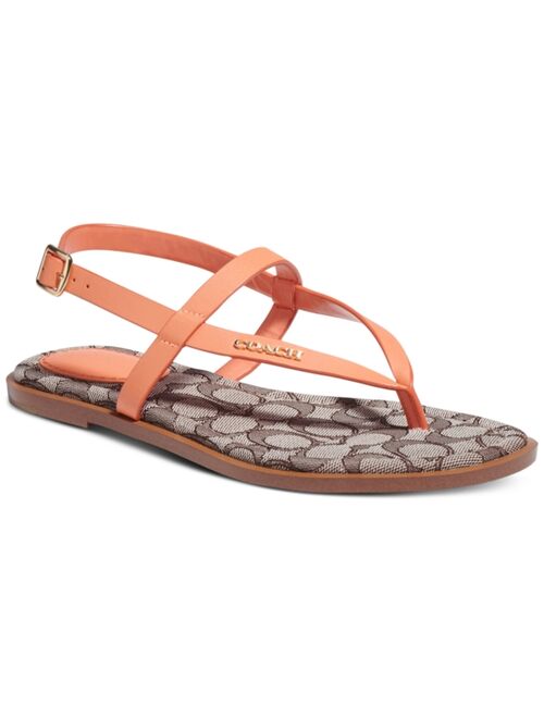 COACH Women's Josie Strappy Flat Sandals