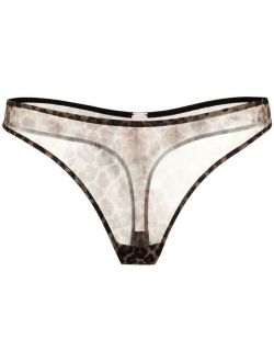 Agent Provocateur leopard-print Brazilian thong