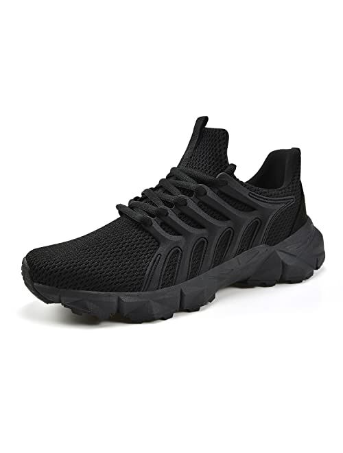 BIVENANT Mens Gym Athletic Running Walking Tennis Fashion Hiking Casual Shoes