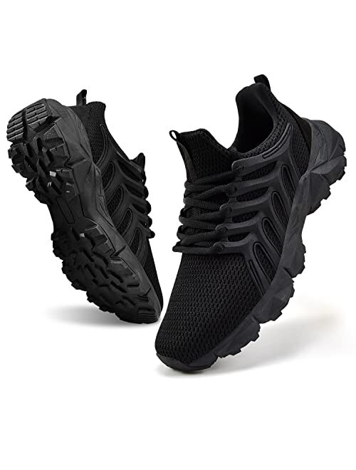 BIVENANT Mens Gym Athletic Running Walking Tennis Fashion Hiking Casual Shoes