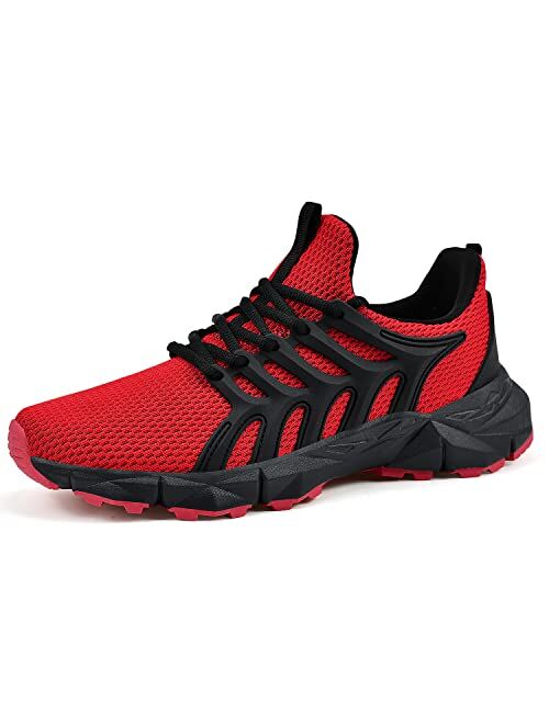 BIVENANT Mens Gym Athletic Running Walking Tennis Fashion Hiking Casual Shoes