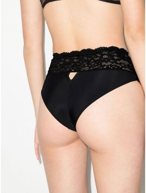 Fleur Du Mal Charlotte high-waisted briefs