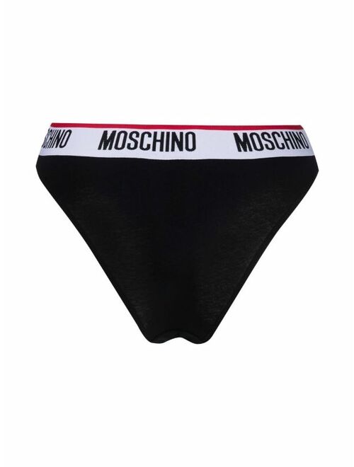 Moschino two-pack logo-tape briefs