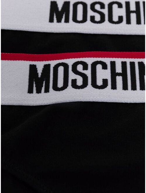 Moschino two-pack logo-tape briefs