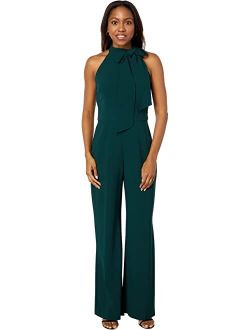 Kors Crepe Bow Neck Jumpsuit