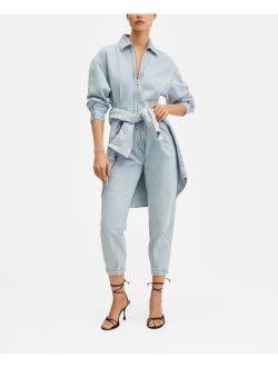 Women's Light Denim Jumpsuit