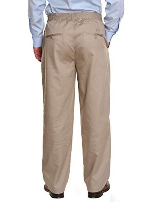 Ruxford Mens Elastic Waist Pants for Seniors - Adaptive Mens Pants for Elderly | Elastic Waist Pants for Men