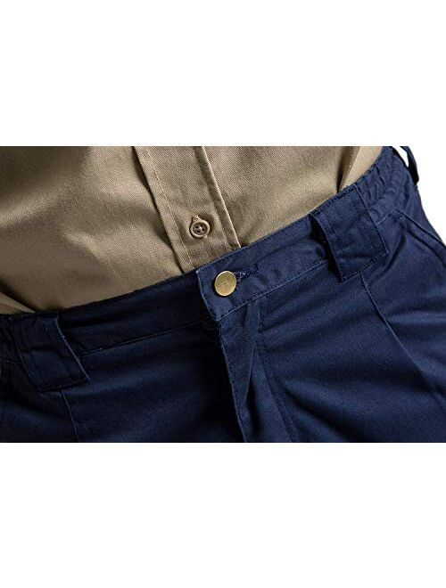 Titicaca Men's FR Cargo Pants Flame Resistant Pants Lightweight 7.5oz 100% Cotton Fire Retardant Elastic Waist Pants